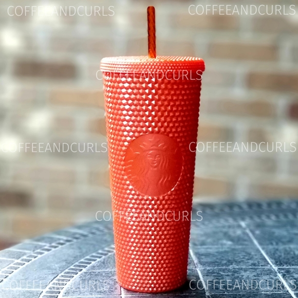Starbucks Orange Bling Studded Fall 2022 Release Venti NWT - Picture 2 of 9